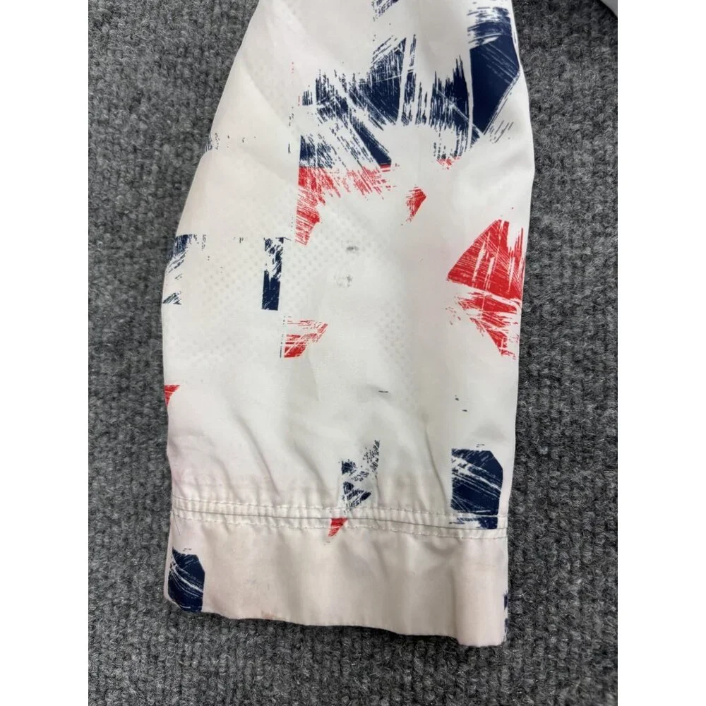Paris Saint-Germain Jacket Kids XL White Red Blue Nike Hooded Soccer Windbreaker